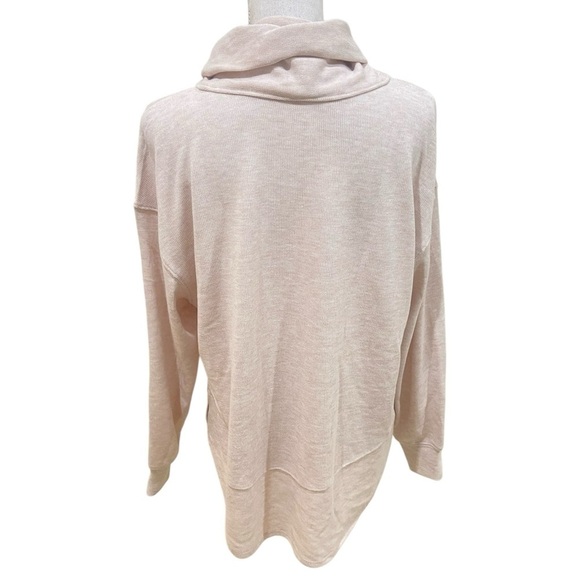 Gentle Fawn loose turtle neck with tie knit beige heather sweater size medium - Picture 7 of 9